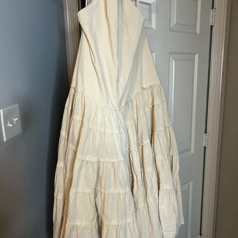Free people Bohemian Tiered Open-Back Maxi Dress - cream color - Picture 2 of 2